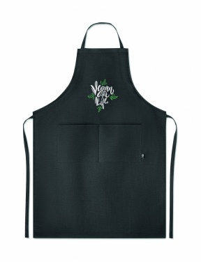 Logo trade business gifts image of: Hemp adjustable apron 200 gr/m²
