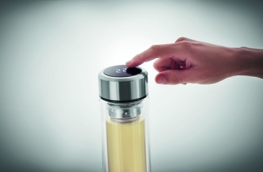 Logo trade promotional gifts picture of: Bottle with touch thermometer