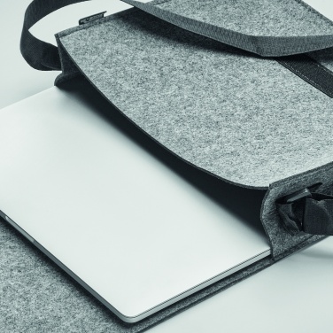 Logo trade promotional merchandise photo of: RPET felt laptop bag