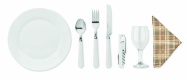 Logo trade promotional giveaways image of: Wicker picnic basket 2 people