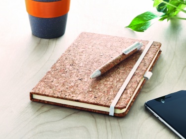 Logotrade promotional items photo of: A5 cork notebook with pen