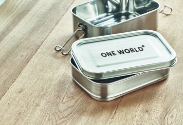 Logo trade promotional giveaway photo of: Stainless steel lunch box