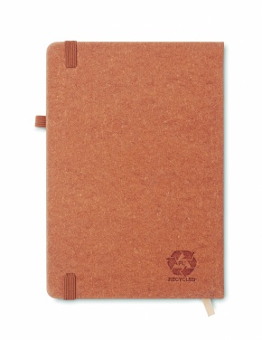 Logotrade promotional product picture of: Recycled Leather A5 notebook