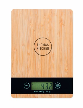 Logotrade promotional merchandise photo of: Bamboo digital kitchen scales