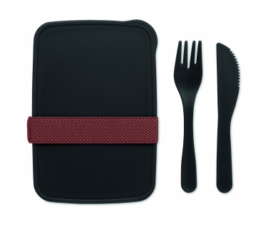 Logo trade promotional products picture of: Lunch box with cutlery