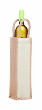 Logotrade promotional items photo of: Jute wine bag for one bottle