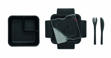 Logo trade advertising product photo of: Lunch box with cutlery 600ml