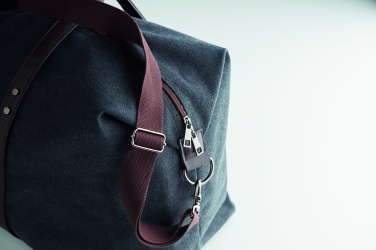 Logo trade promotional items image of: Weekend bag in canvas 450gr/m²