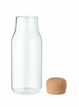 Logotrade promotional merchandise photo of: Glass bottle cork lid 600 ml