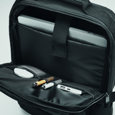 Logo trade promotional items image of: Laptop backpack in 300D RPET