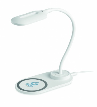 Logo trade promotional products image of: Desktop light and charger 10W