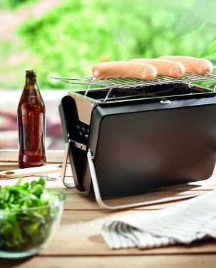 Logo trade promotional merchandise image of: Portable barbecue and stand