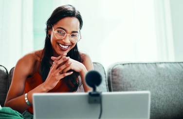 Logo trade promotional giveaways image of: 1080P HD webcam and ring light