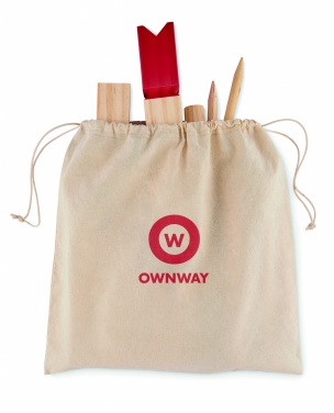 Logo trade promotional merchandise photo of: Pinewood outdoor throwing game