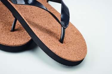 Logo trade promotional item photo of: Cork beach slippers L