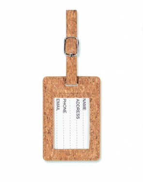 Logotrade business gifts photo of: Cork luggage tag