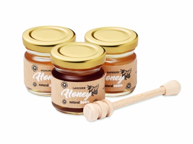 Logo trade promotional products image of: Set of 3 wildflower honey