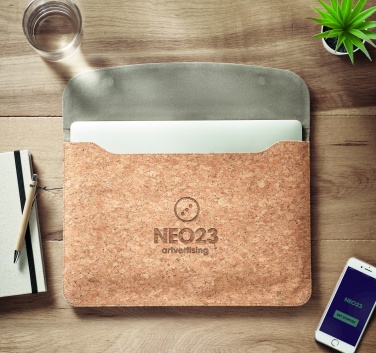 Logo trade promotional products picture of: Cork laptop bag magnetic flap