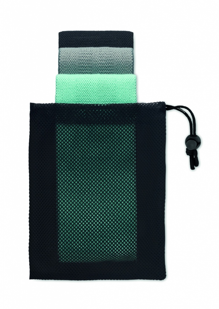 Logotrade promotional product picture of: Set of 3 fitness bands in pouch