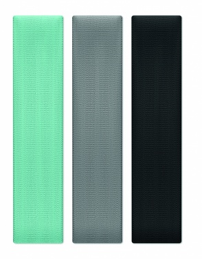 Logo trade promotional items image of: Set of 3 fitness bands in pouch