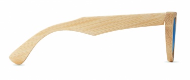 Logotrade promotional item picture of: Sunglasses and case in bamboo KEILA