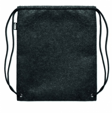 Logo trade advertising products image of: RPET felt drawstring bag