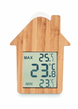 Logotrade promotional product picture of: Bamboo weather station HISA