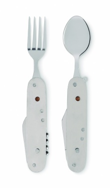 Logo trade promotional giveaways picture of: Multifunction cutlery set