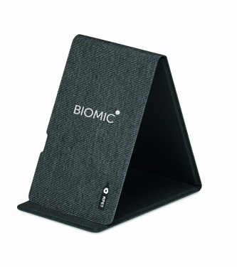 Logo trade promotional gifts image of: RPET wireless charger 15W