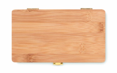 Logo trade corporate gifts picture of: 21 pcs tool set in bamboo case