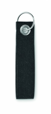 Logo trade promotional item photo of: RPET felt key ring Hämeenlinna