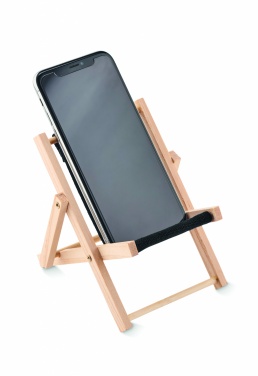 Logo trade promotional merchandise image of: Deckchair-shaped phone stand