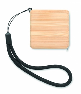 Logotrade advertising product image of: Measuring tape in bamboo 1m