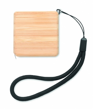 Logotrade advertising product image of: Measuring tape in bamboo 1m