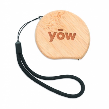 Logo trade corporate gifts image of: Measuring tape in bamboo 2m