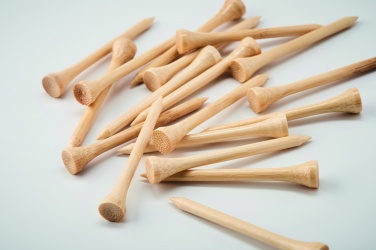 Logo trade promotional gift photo of: 20 bamboo golf tees set
