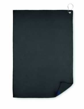 Logo trade promotional giveaway photo of: RPET golf towel with hook clip
