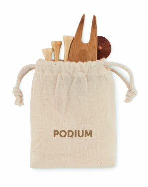 Logo trade promotional giveaways picture of: Golf accessories set in pouch