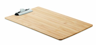 Logo trade advertising products image of: A4 bamboo clipboard