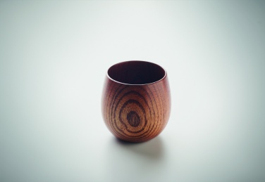 Logo trade promotional giveaways picture of: Oak wooden mug 250 ml