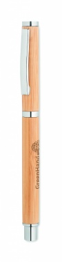 Logo trade corporate gifts picture of: Bamboo gel pen