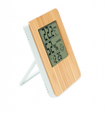 Logo trade advertising products picture of: Bamboo weather station