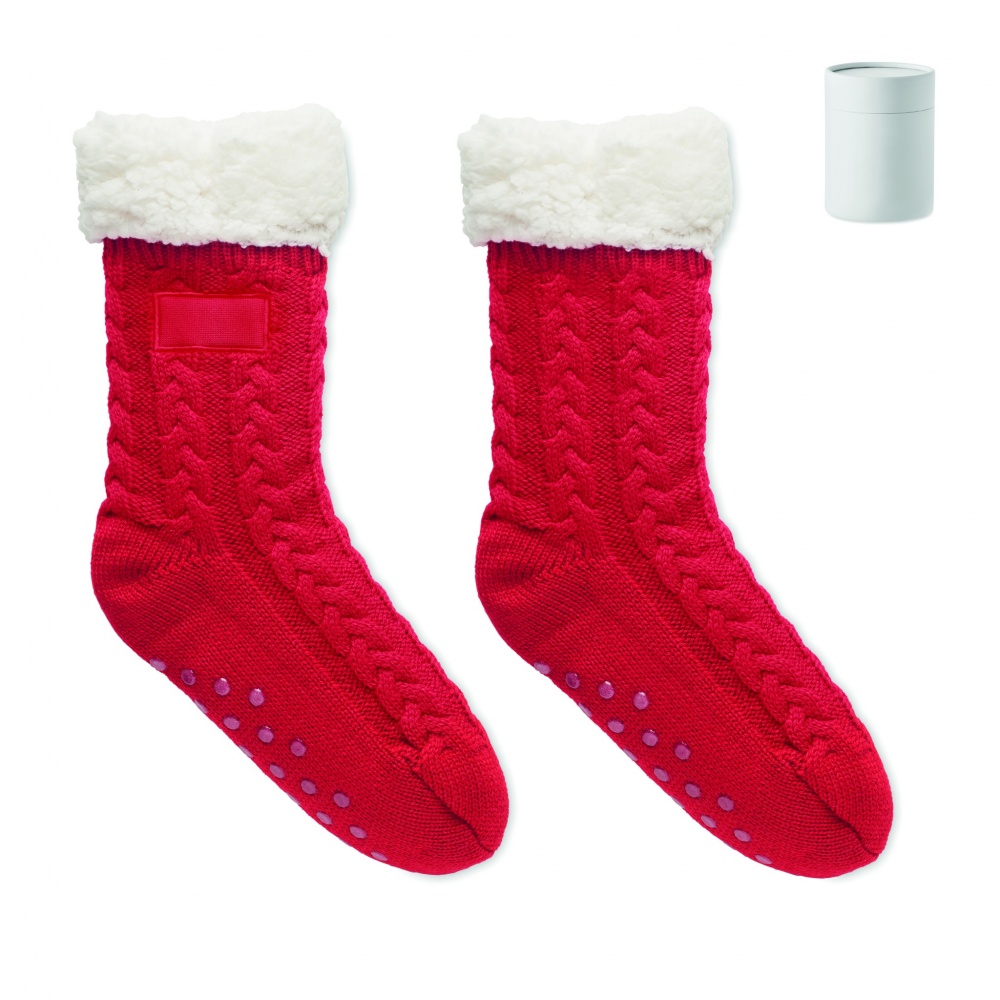Logo trade promotional merchandise photo of: Pair of slipper sock L