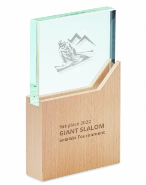 Logo trade promotional giveaways image of: Award plaque
