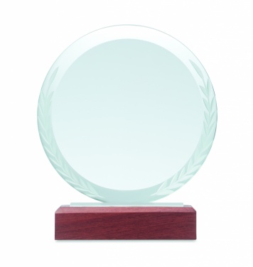 Logo trade advertising products picture of: Round award plaque