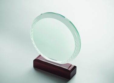 Logo trade advertising products image of: Round award plaque