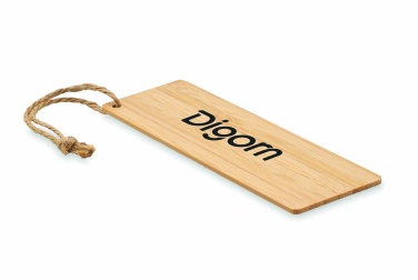 Logo trade business gifts image of: Bamboo bookmark