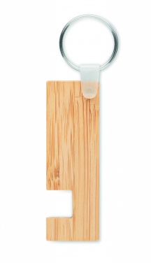 Logotrade promotional merchandise image of: Bamboo stand and key ring Savonlinna