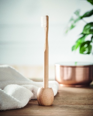 Logotrade promotional merchandise picture of: Bamboo tooth brush with stand