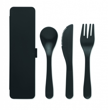 Logotrade promotional gift picture of: Cutlery set recycled PP